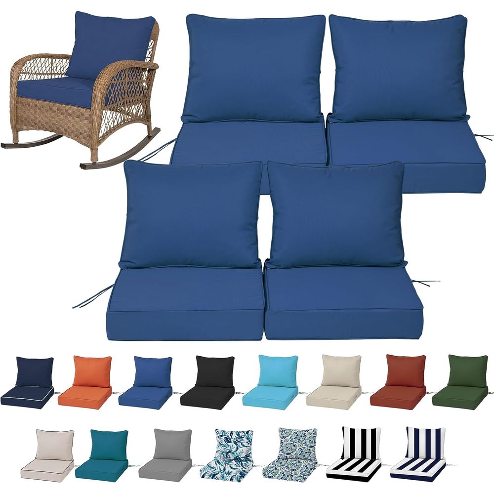 Outdoor Furniture Waterproof - Set 4 Bantalan Kursi Dalam Ruangan
