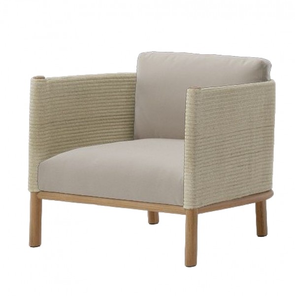Outdoor Furniture Teak - Sofa Tunggal Satu Dudukan Berbahan Kayu