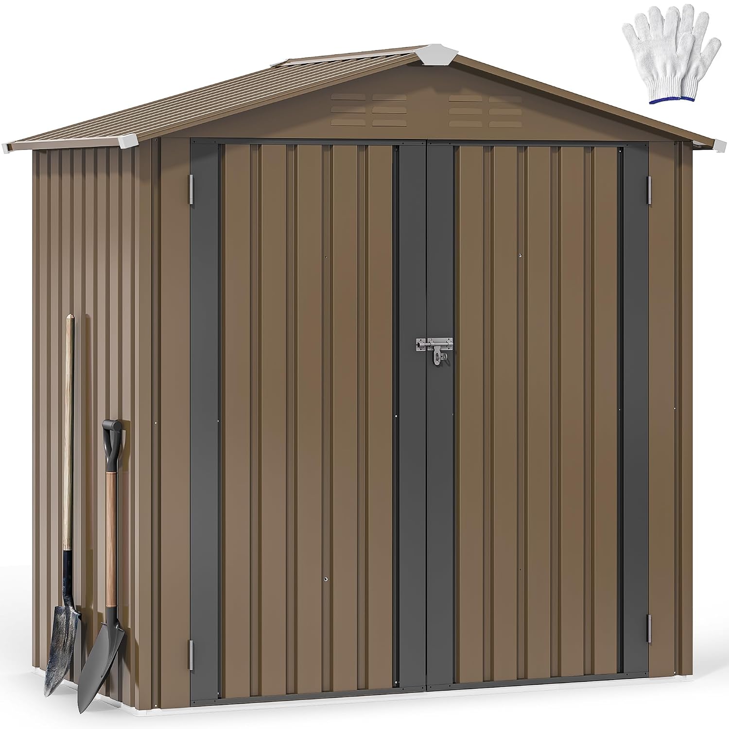 Outdoor Furniture Waterproof - Gudang Penyimpanan Luar Ruangan dari Logam