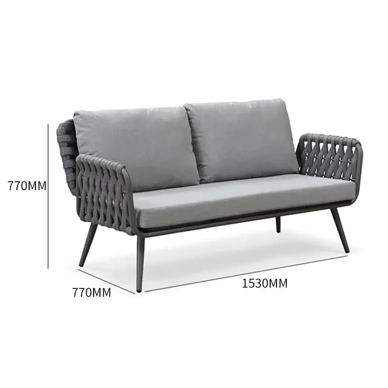 Outdoor Furniture From China - -Furnitur Luar Ruangan Sofa Taman Aluminium