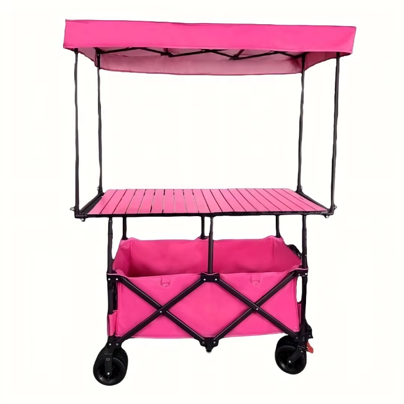 Folding Picnic Table - Gerobak Meja Lipat Baja untuk Kios