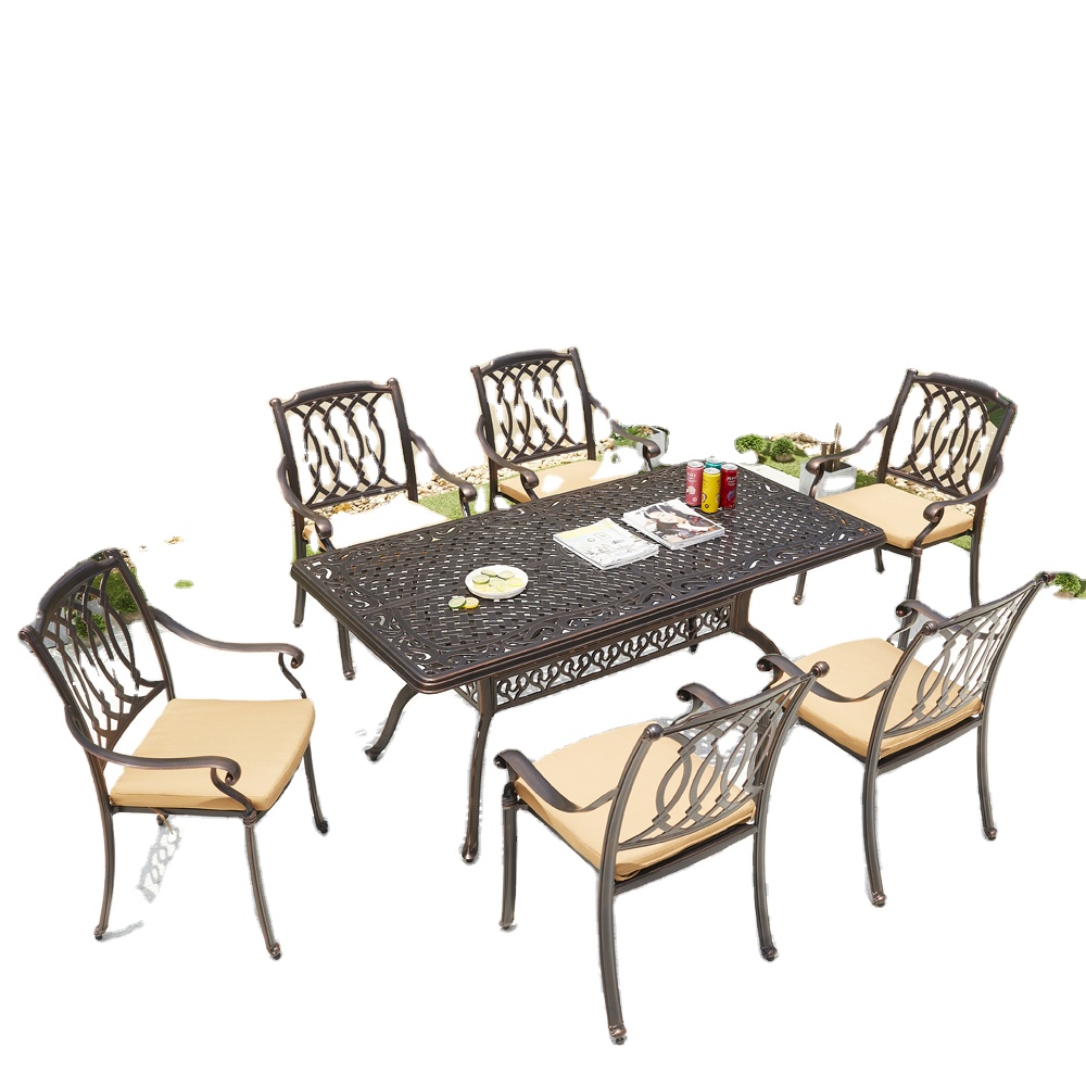 Outdoor Furniture From China - Set Meja Makan Taman Gaya Modern