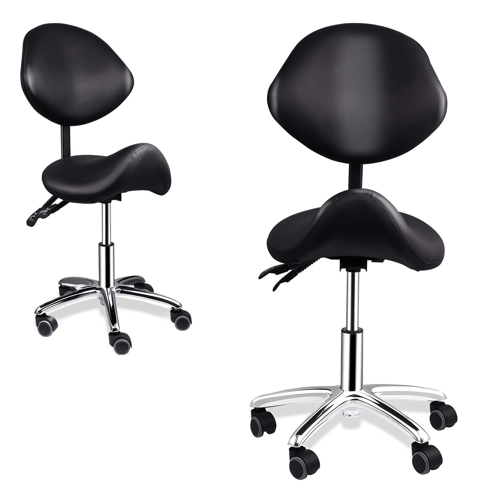 Outdoor Furniture Glides - Kursi Saddle Ergonomis dengan Roda dan