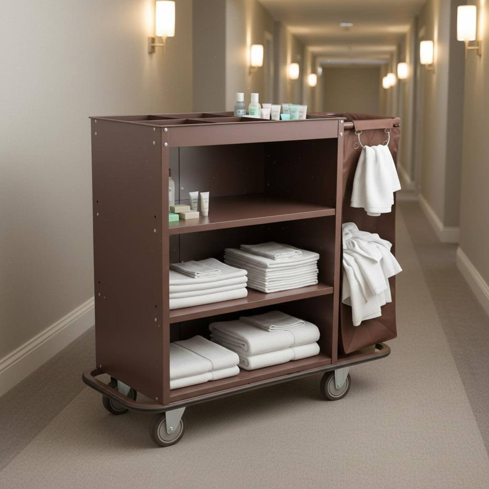 Outdoor Furniture Glides - Troli Linen Hotel Multifungsi, Troli Utilitas