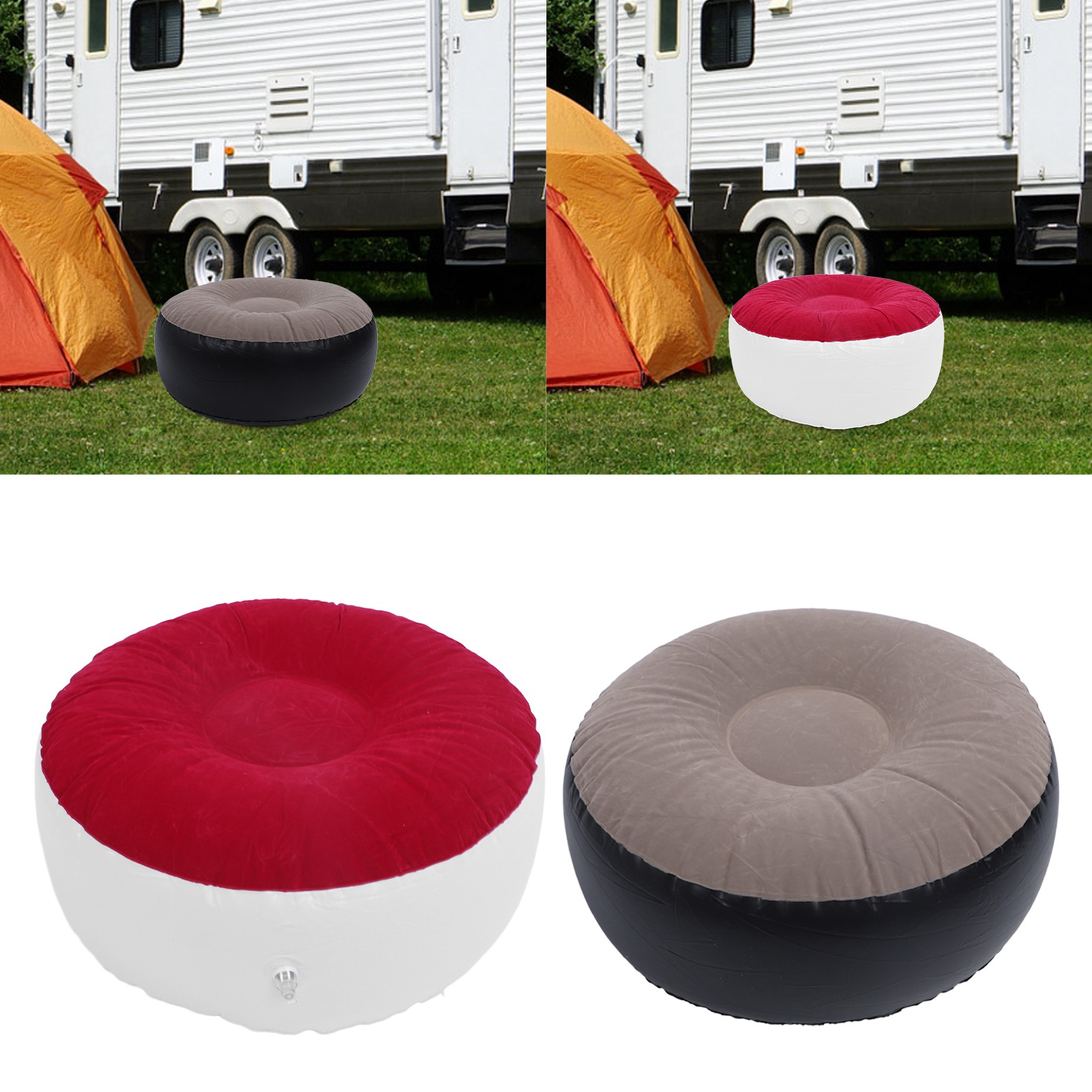 Bangku Tiup Berlapis Kain Serb - Outdoor Furniture Designer ulasan dan harga