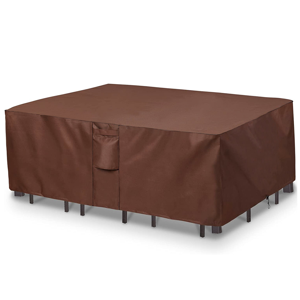 Cokelat 420D Tugas Berat Luar  - Outdoor Furniture Designer ulasan dan harga