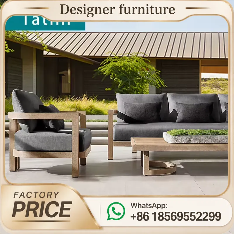 Set Sofa Kayu Jati Tahan Air u - Outdoor Furniture Teak ulasan dan harga