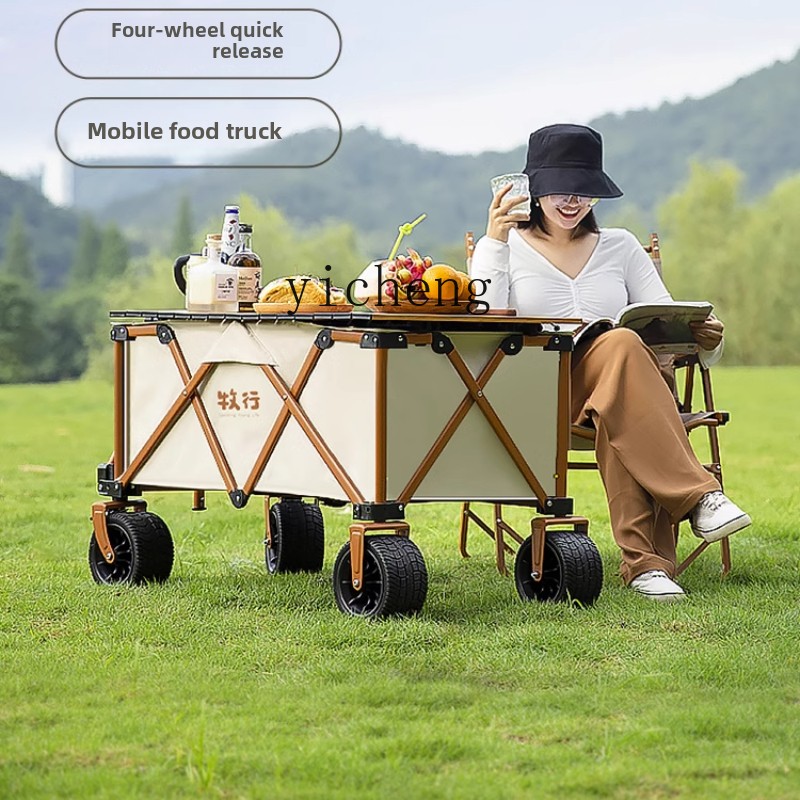 Troli berkemah lipat XL, troli - Folding Picnic Table ulasan dan harga