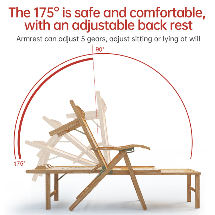 Kursi Santai Lipat Bambu Desai - Outdoor Furniture Designer ulasan dan harga