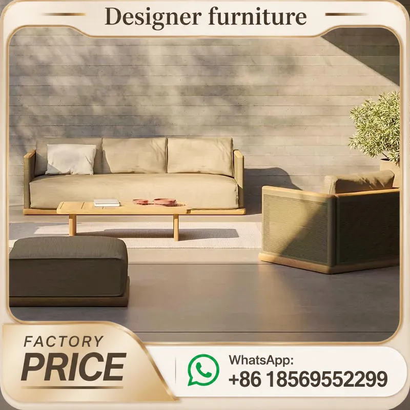 Set Sofa Anyaman Tali Luar Rua - Outdoor Furniture Teak ulasan dan harga