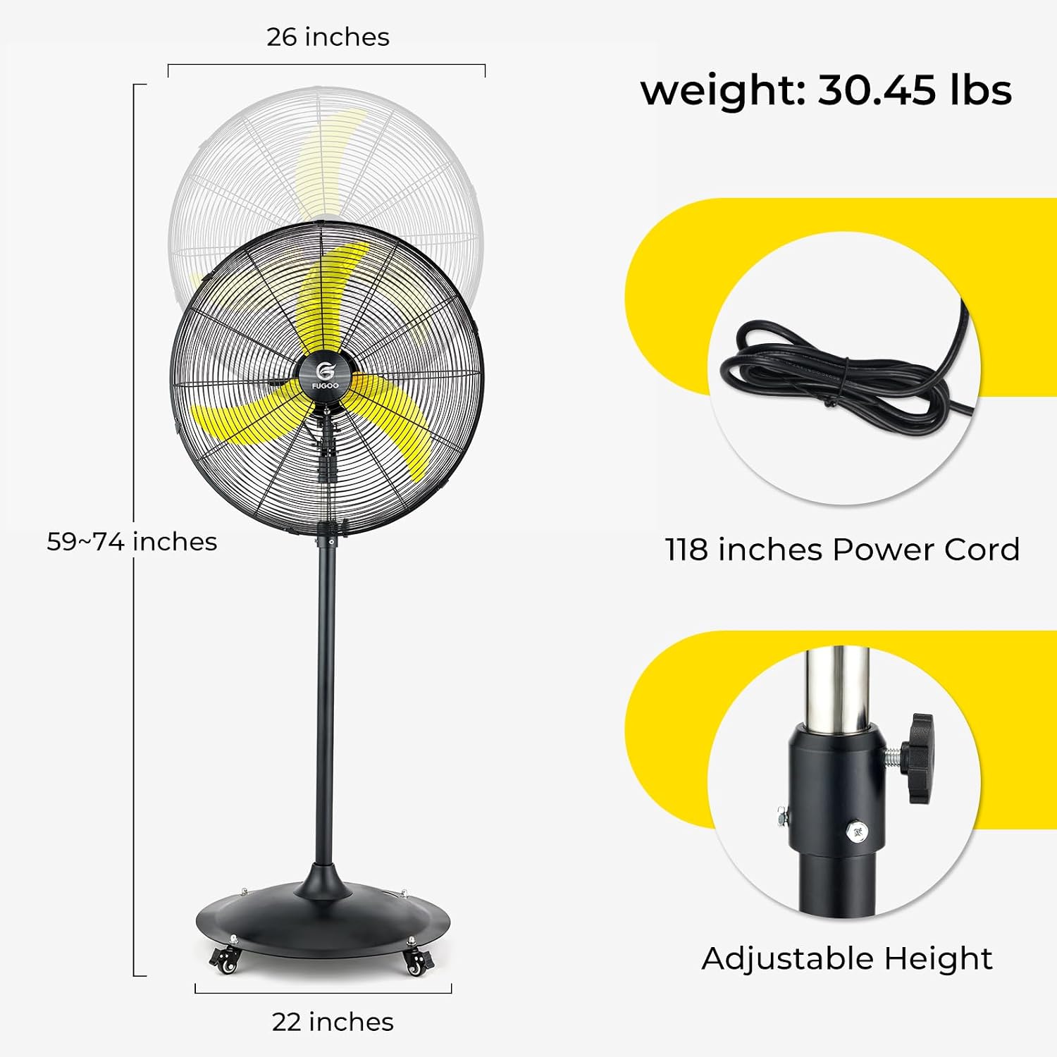 Kipas Pedestal Osilasi Luar Ru - Outdoor Furniture Waterproof ulasan dan harga