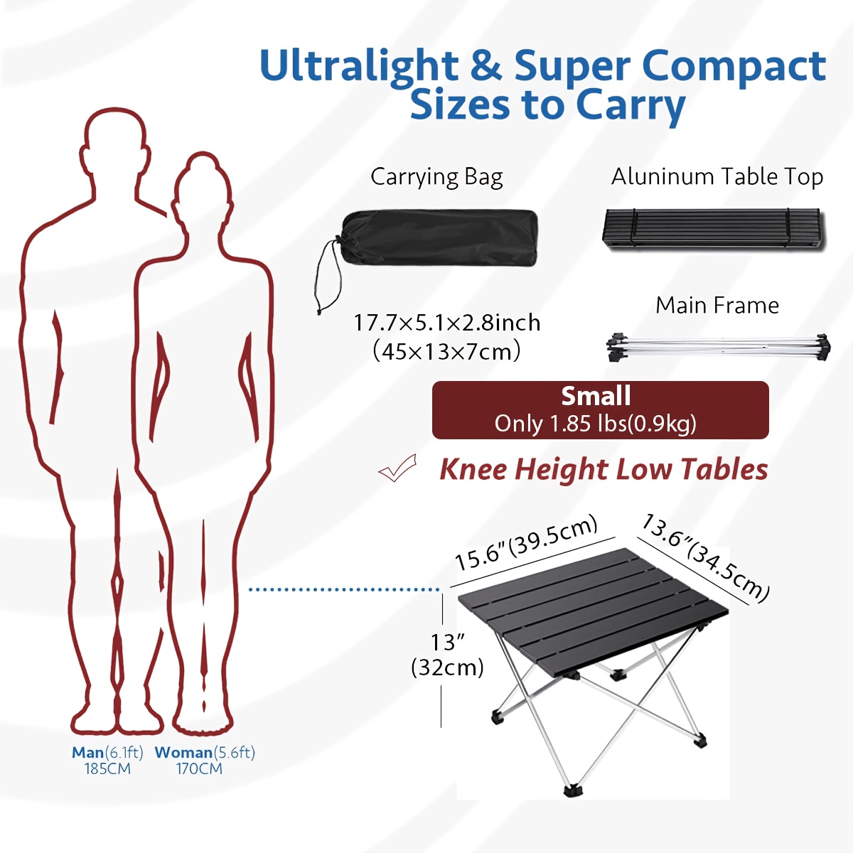Meja Camping Lipat Portabel, R - Folding Picnic Table ulasan dan harga