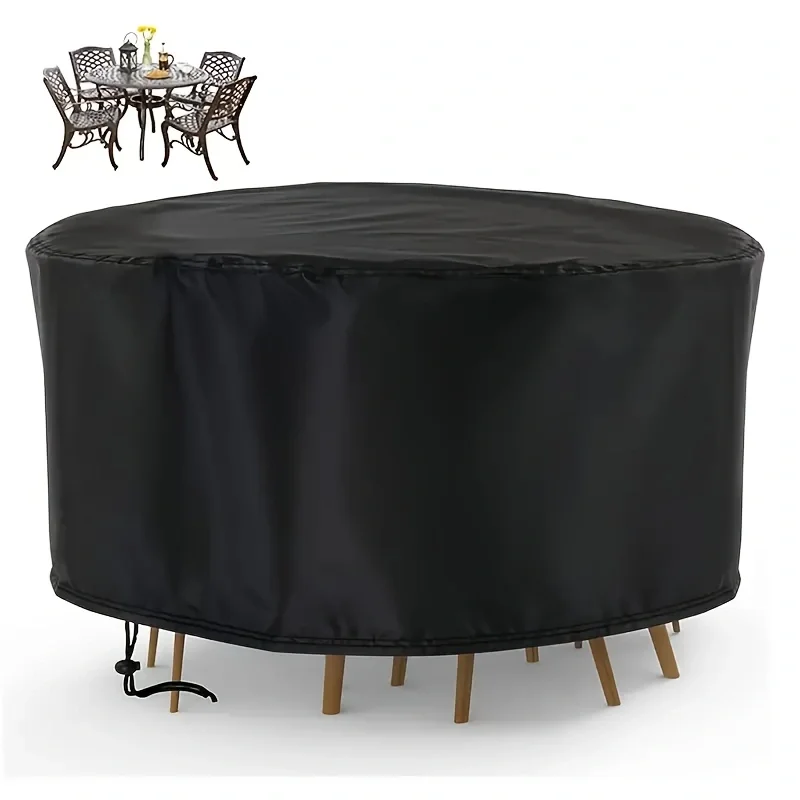 Penutup Furnitur Teras Bulat T - Outdoor Furniture Waterproof ulasan dan harga